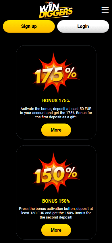 Win Diggers Casino Site 2025