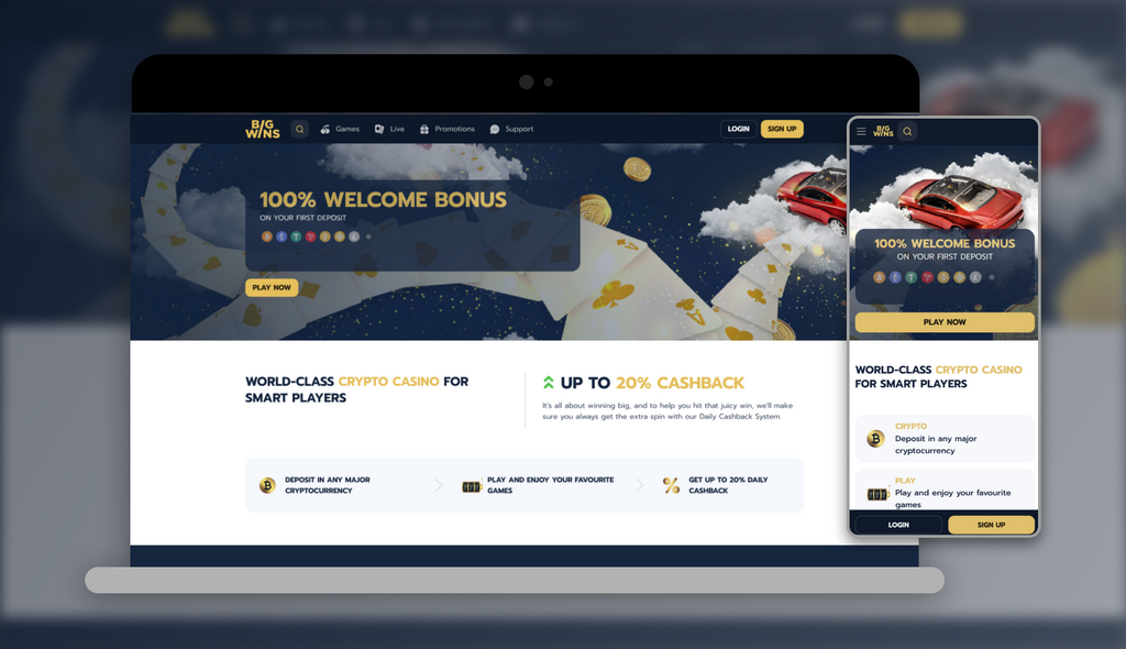 Big Wins  - Just how do I sign up at the casino and declare the welcome perk?